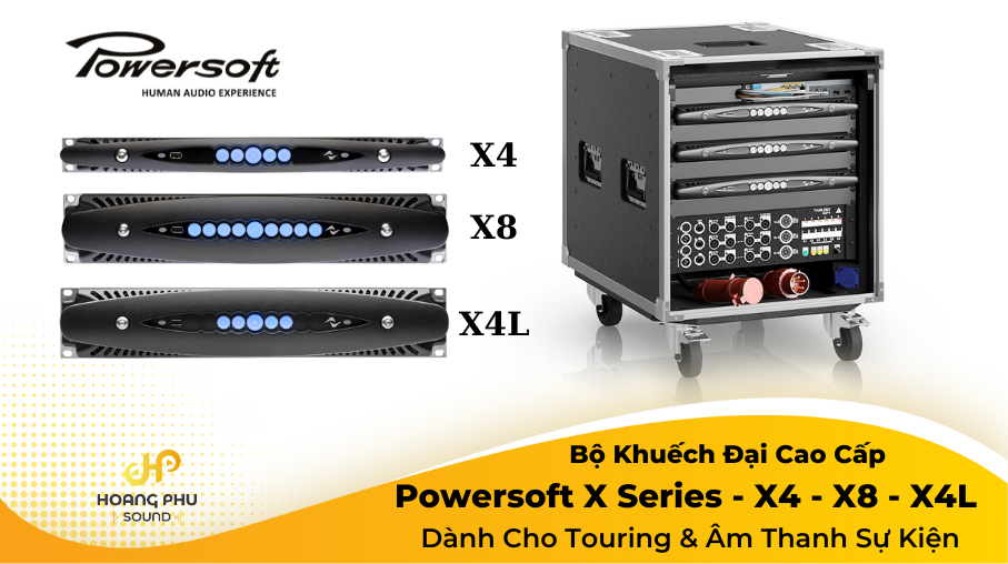 Powersoft X Series – Bộ Khuếch Đại Cao Cấp Cho Touring & Âm Thanh Sự Kiện 28 Powersoft X Series Powersoft X4 Powersoft X8 Powersoft X4L 1
