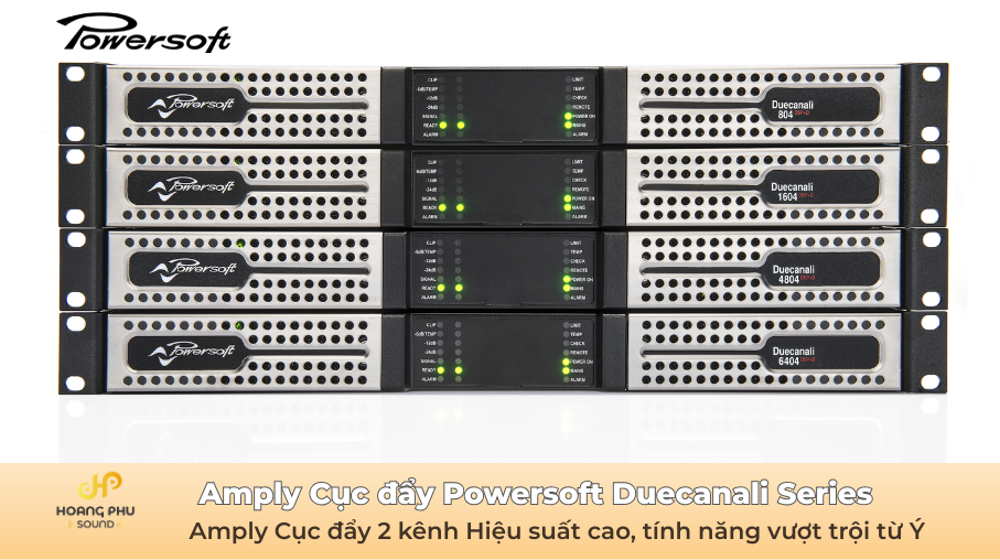 Amply Powersoft Duecanali – Cục Đẩy 2 Kênh Cao Cấp Cho Hệ Thống Âm Thanh Lắp Đặt 1 amply powersoft duacanali 1
