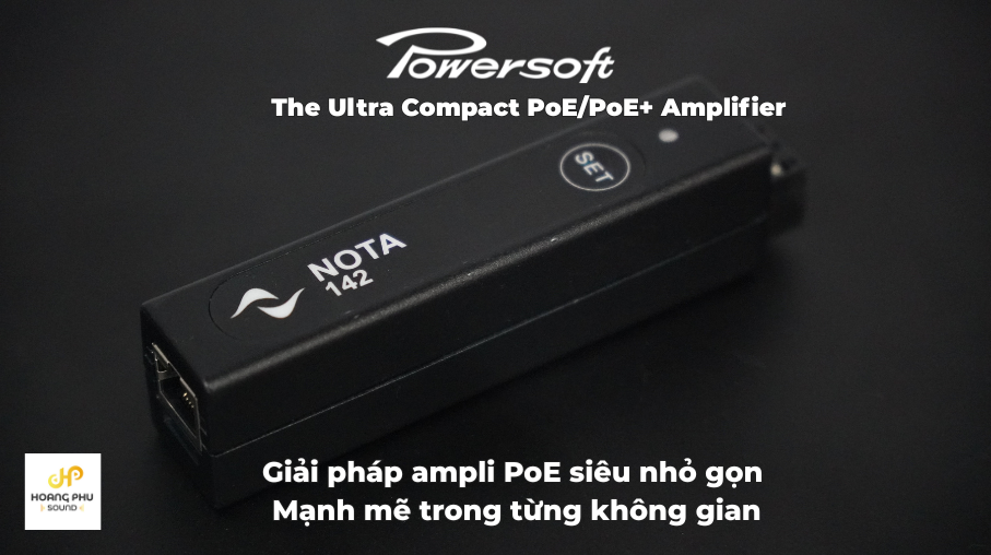 Powersoft NOTA 142 – Amplifier PoE siêu nhỏ gọn | Hoàng Phú Sound 196 Powersoft nota142 hoang phu sound 2