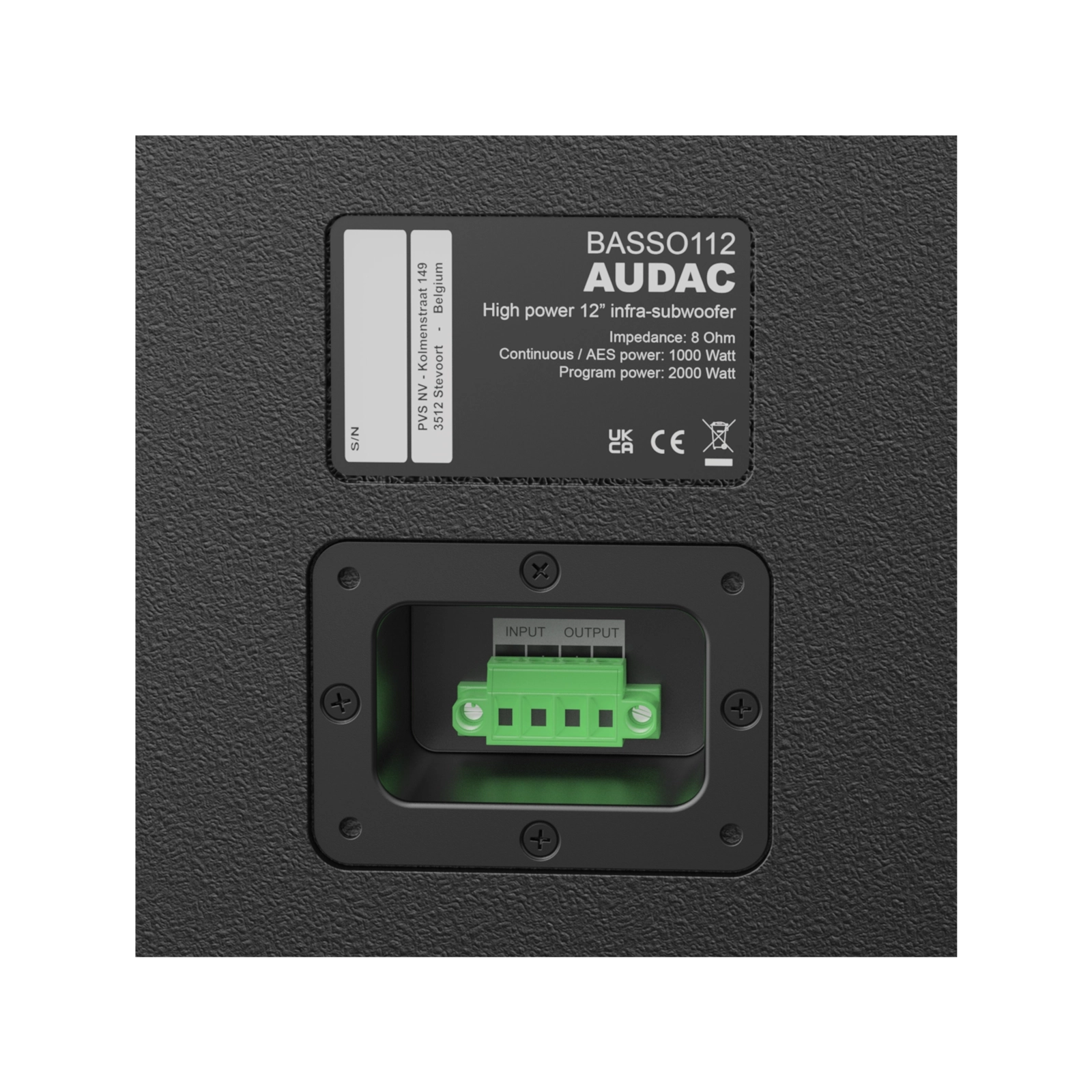 Loa Sub AUDAC BASSO112 4 BASSO112 connection