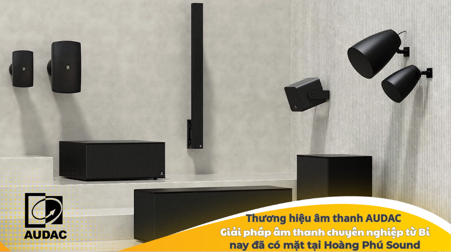 Thương hiệu âm thanh AUDAC – Giải pháp âm thanh chuyên nghiệp từ Bỉ, nay đã có mặt tại Hoàng Phú Sound 195 Loa audac den tu bi 7