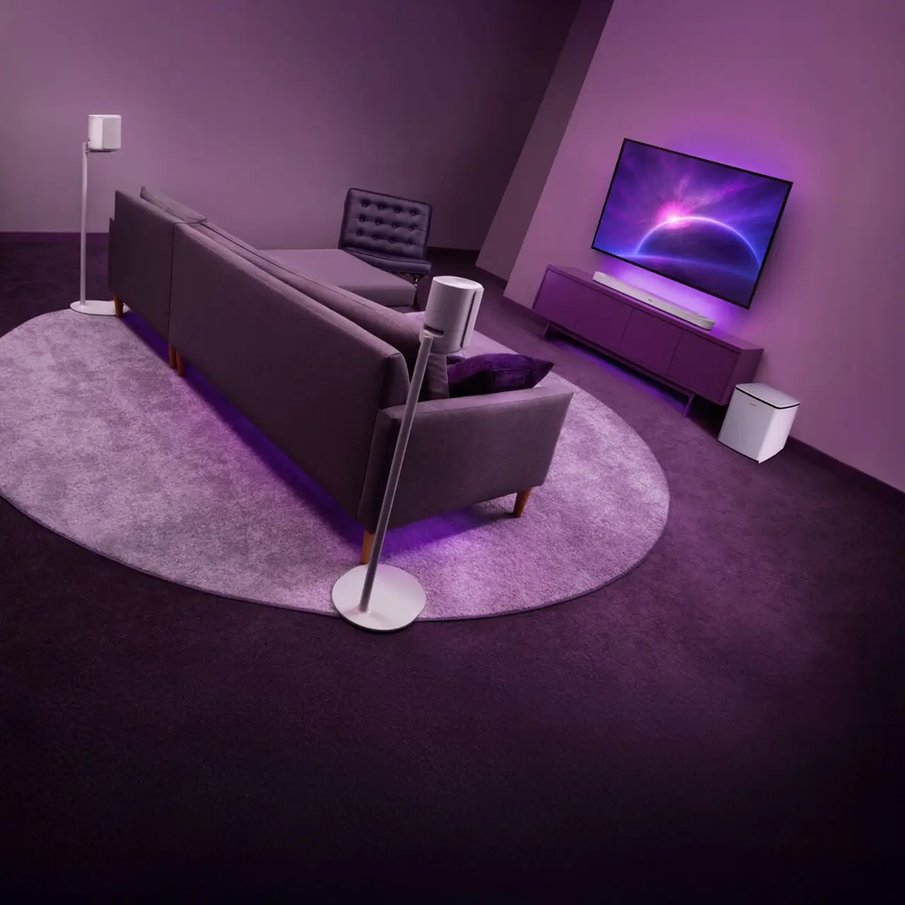 Bose Lifestyle Home Theater Set – 8 ITHFamily WhiteSmoke Situ Product 2845
